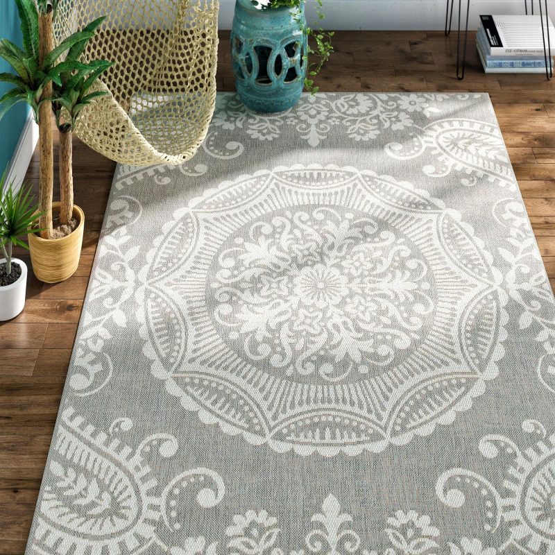 Best Outdoor Rug Ideas-Gee Indoor/Outdoor Area Rug by Bungalow Rose