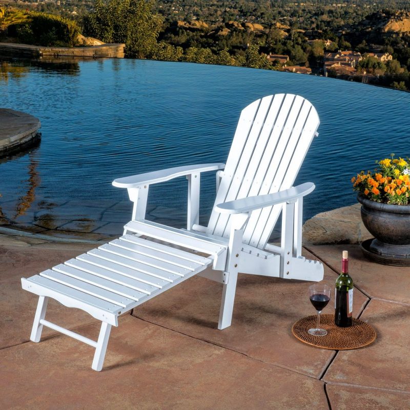 Best Patio Recliner Ideas-Hayle Reclining Outdoor Adirondack Chair with Footrest by Best Selling Home