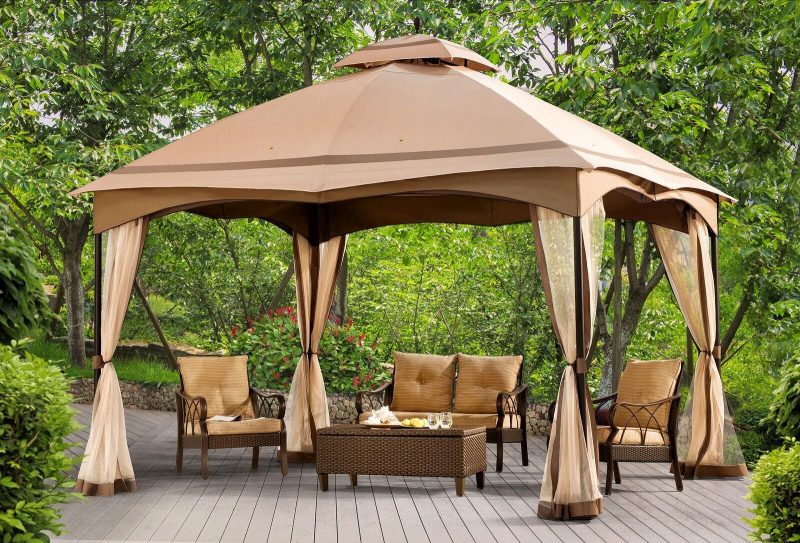 Best Gazebo Ideas-Bayshore Metal Patio Gazebo by Sol 72 Outdoor