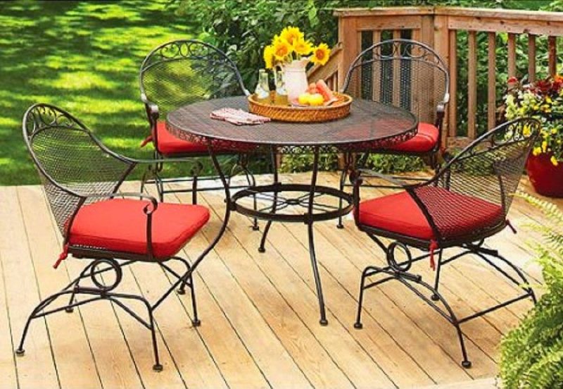 Best Patio Dining Tables-Clayton Court 5-piece Patio Dining Set by Better Homes and Gardens