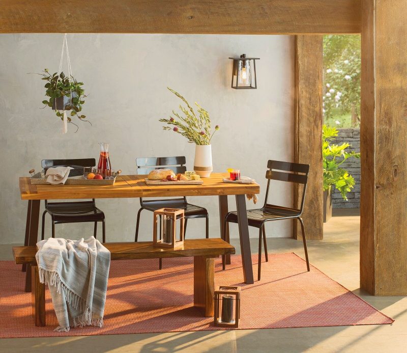 Best Patio Dining Tables-Isidore Solid Wood Dining Table by Darby Home Co