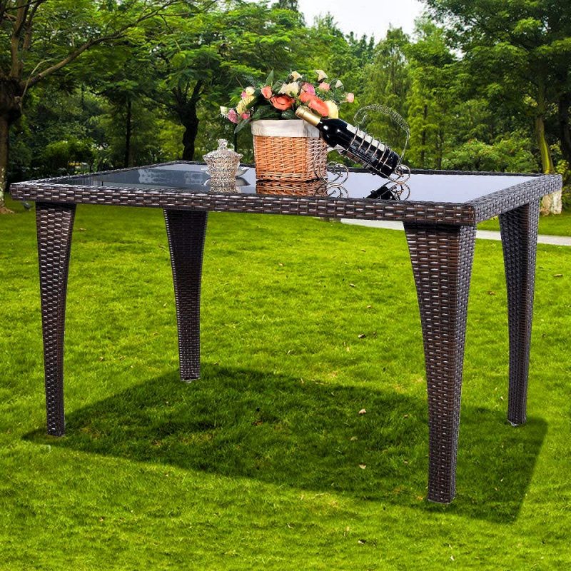 Best Patio Dining Tables-Outdoor Patio Dining Table by Tangkula