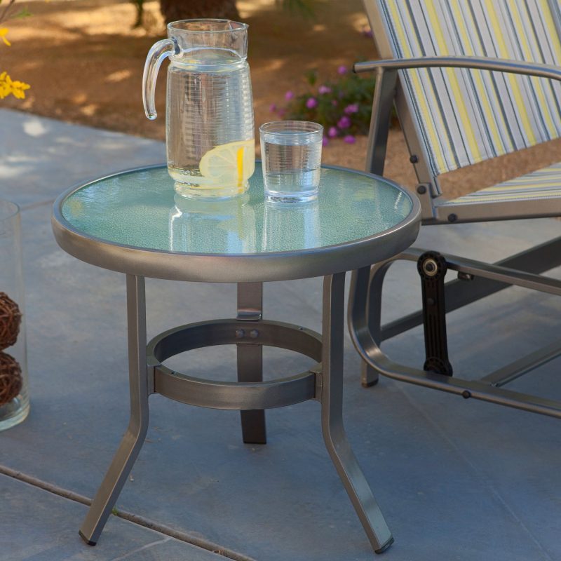 Best Small Patio Table Ideas-Patio Side Table by Coral Coast